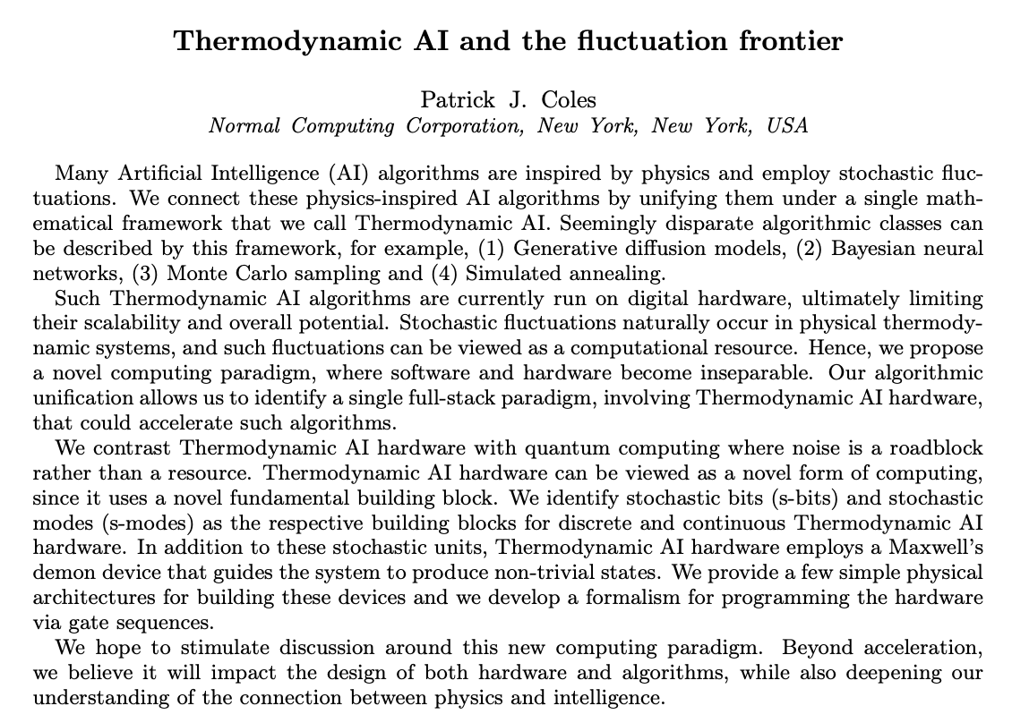 Thermodynamic AI and the Fluctuation Frontier